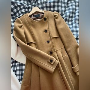 Jill Stuart Wool 90%, Cashmere 10% Coat camel color size XS-S